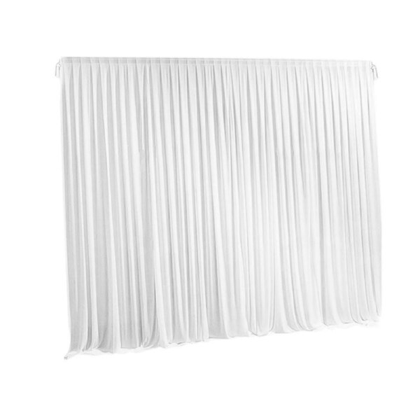 White Stage Wedding Party Backdrop Photography Background Drape Curtains 3M X 3M