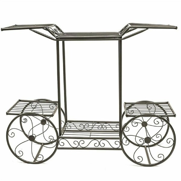 6 Tiers Garden Cart Stand & Flower Pot Plant Holder Display Rack Parisian Style