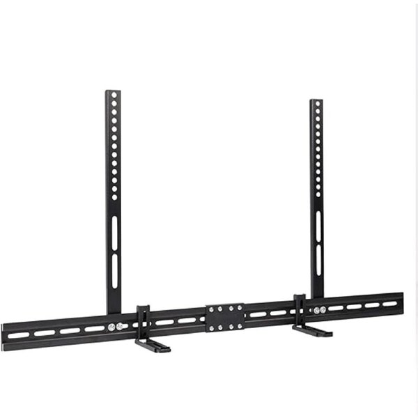 Universal Adjustable TV Soundbar Bracket Soundbar Mount Holder Wall 2Way Install