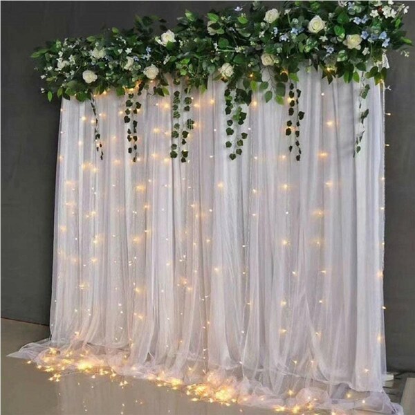 Silk Backdrop Drape Curtain Wedding Stage Background 3M*3M