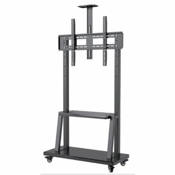 Solid Mobile TV Trolley Rolling TV Floor Stand Mount Universal Flat Panel 40-100