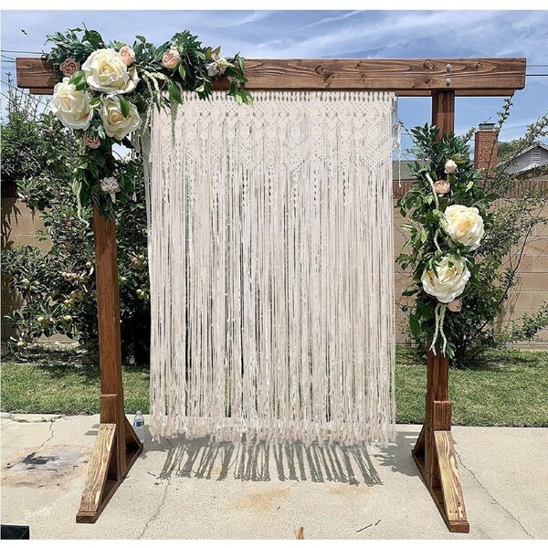 180x90cm Large Macrame Curtain Door String Curtain Wall Hanging Window Curtain