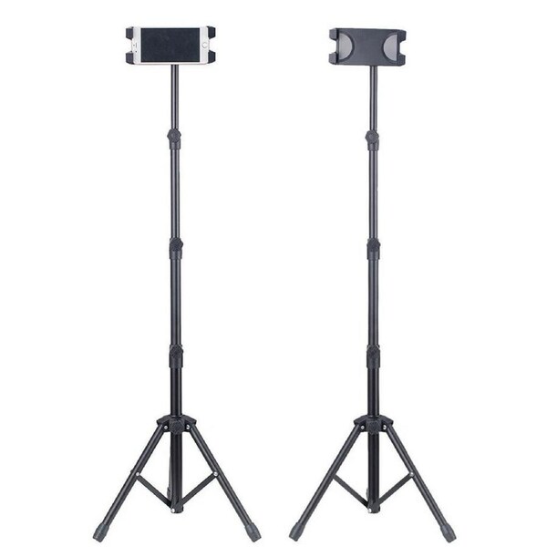 Reinforced Tablet Floor Tripod Stand Height Adjustable IPad Phone Mount Holder