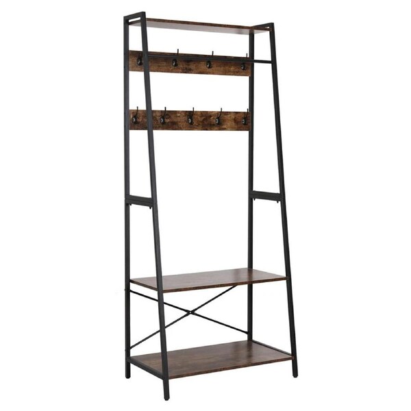 Large Hallway Clothes Rack Mudroom Garage Storage Organizer Heavy Duty MDF Stand