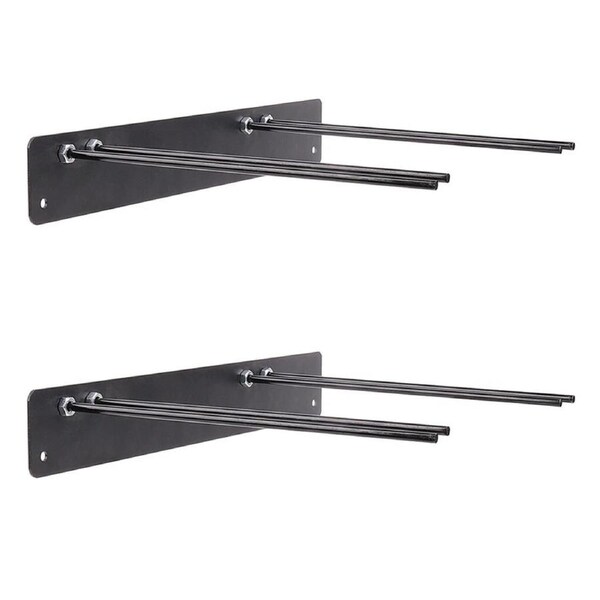 Extra Long Garden Wall Mounted Tool Storage Rack Utility Double Organiser Rack