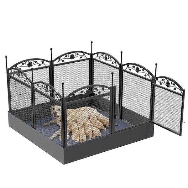 Heavy Duty Dog Playpen Outdoor Indoor Dog Fence Exercise Cage Waterproof Border