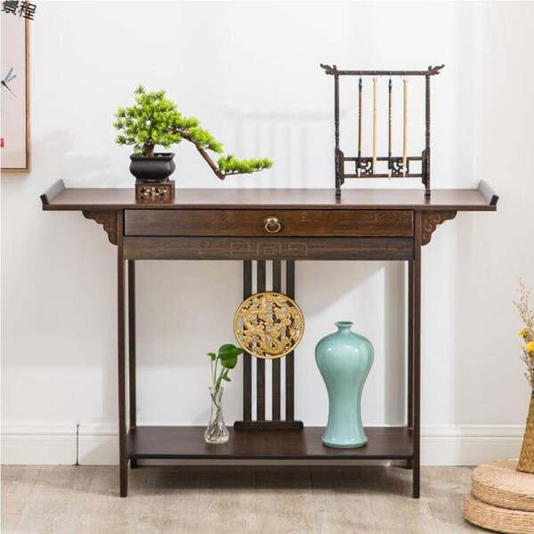 High Polish Narrow Console Table Hallway Table Entry Decor With Storage Drawer