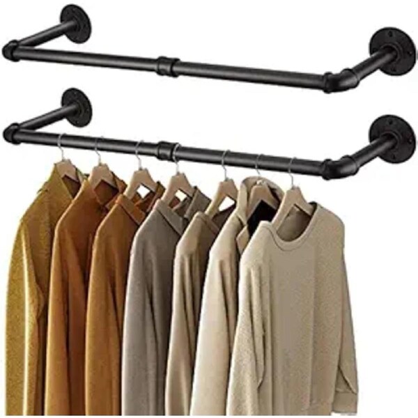Heavy Metal Pipe Clothing Garment Rail Closet Rod Clothes Display Hanging Pole
