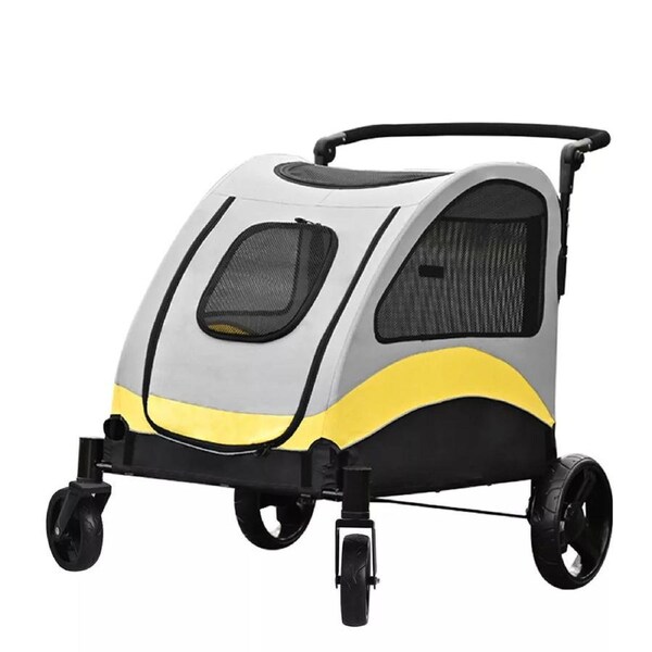 Super Shockproof Dog Stroller Foldable Pet Cart Jogger Wagon Pet Travel Carrier