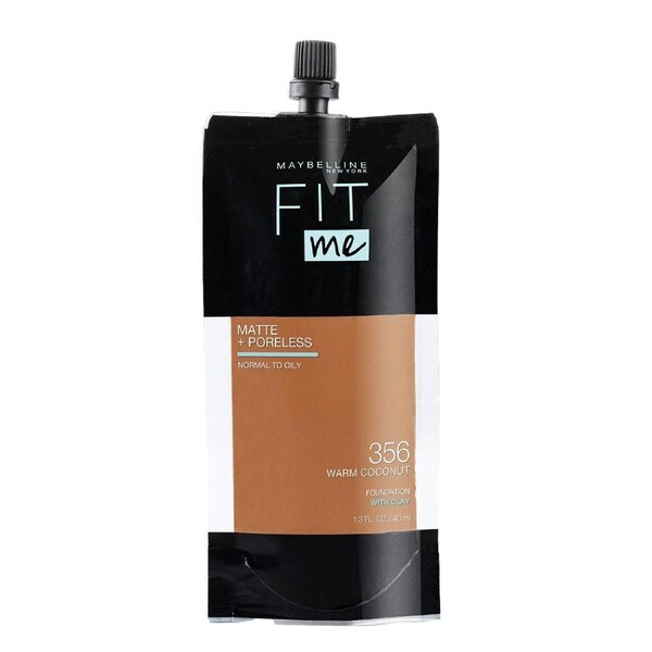 Maybelline Fit Me! Matte + Poreless Foundation 40ml Pouch 356 WARM COCONUT