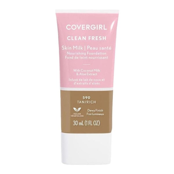 Covergirl Clean Fresh Skin Milk Nourishing Foundation 30ml 590 TAN