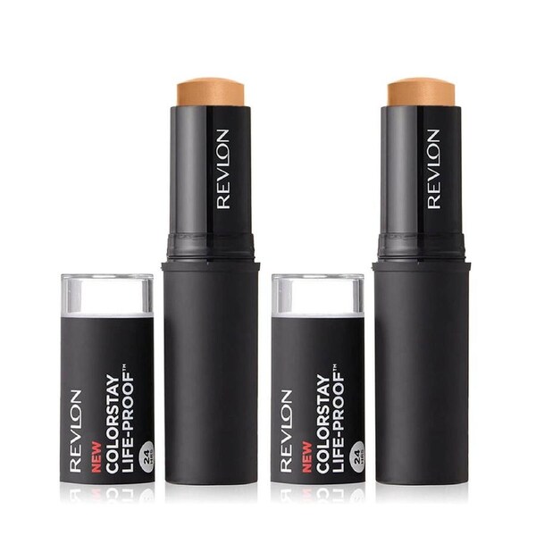 Revlon ColorStay Life-Proof Matte Foundation Stick 10g 400 CARAMEL - 2 pack