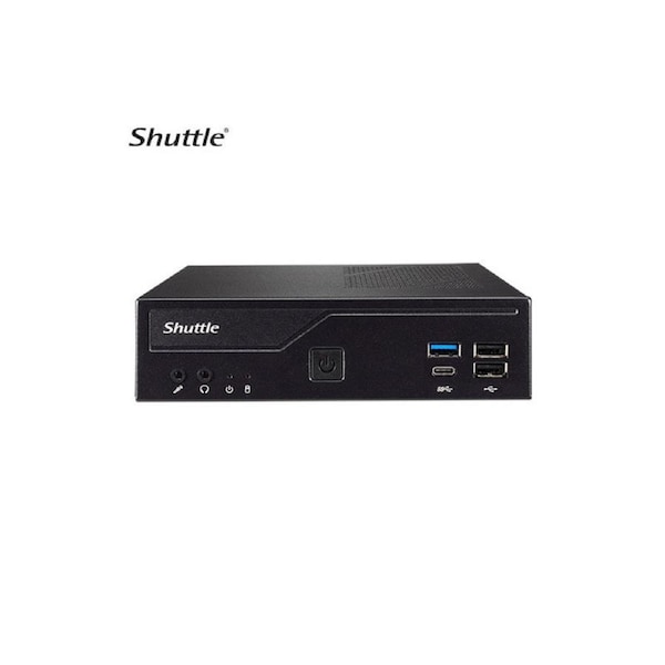 Shuttle DH610 Slim Mini PC 1L Barebone-Intel 12th/13th Gen , 2xDDR4, 2.5' HDD/SSD bay, 2xLAN (1G & 2.5G), 2xRS232(RS422/485), HDMI, 2xDP, 120W, Vesa M