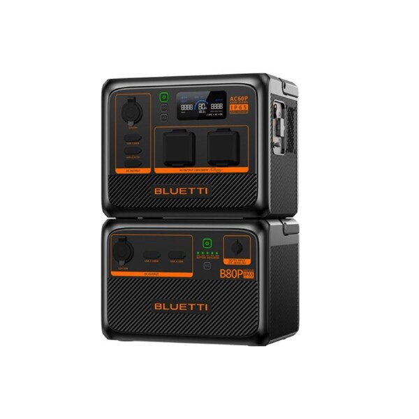 Bluetti AC60P + B80P Home Battery Backup Bundle