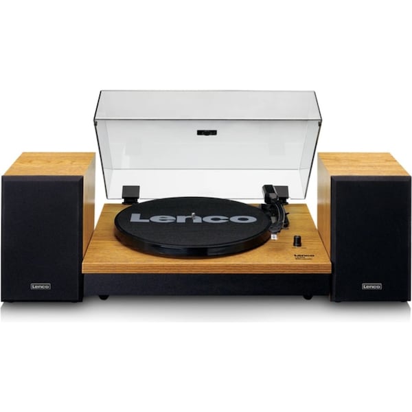 Lenco LS-300 Bluetooth Turntable w/ 2x Speakers - Wood