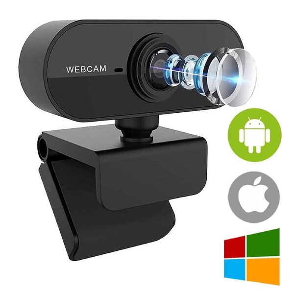 Full HD 1080P Webcam with Microphone Laptop Desktop MAC Camera USB Windows IOS