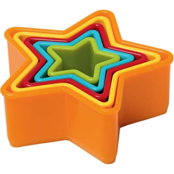 5PC Avanti Star Cookies Cutter Baking Cookie Embosser Maker Decorating Mould Set