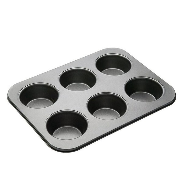 Mastercraft Non-Stick 6-Cup American Baking Muffin/Cupcake Mold Tray/Pan/Cups