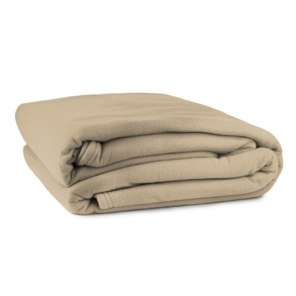 Single Polar Fleece Blanket Camel