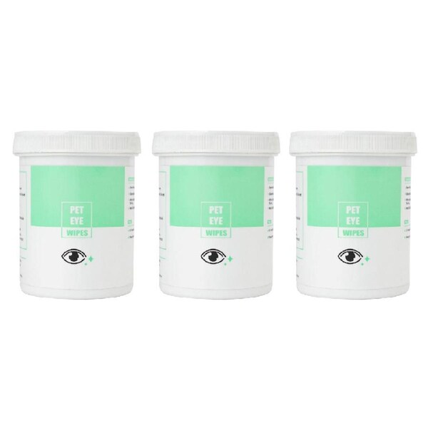 3x 150pc Zodiac Eyes Grooming/Cleaning Pet Dog/Cat Non-Toxic Stain Remover Wipes