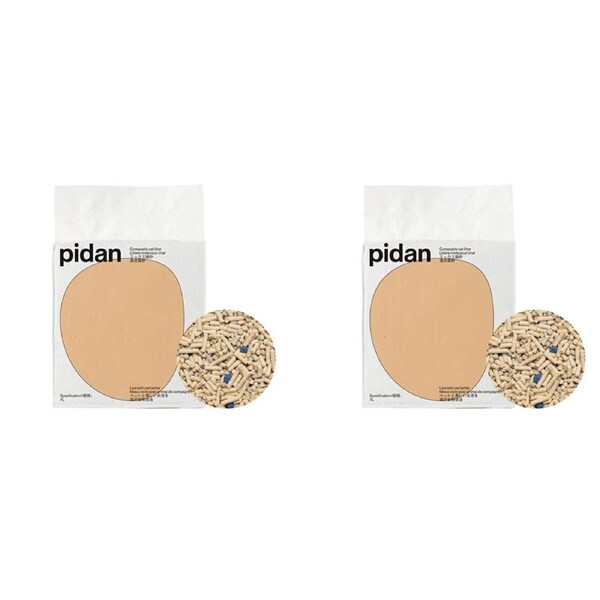 2x Pidan Original Tofu Bentonite 7L/3.6kg Composite Clumping Cat Litter Pellets