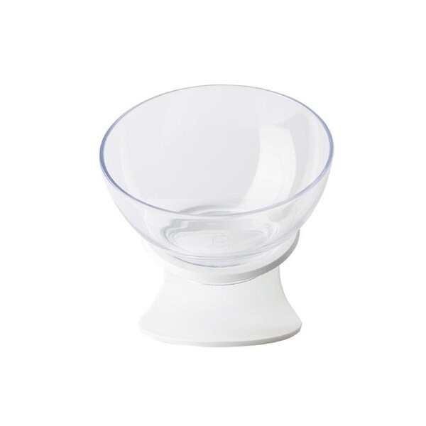 Pidan Raised Titled Pet/Cat Feeding Clear Bowl Food/Water Animal Feeder White