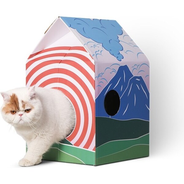 Pidan Multi-Purpose Cat Scratcher Catching House Hut Fun Play Furniture Fuji