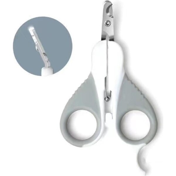 Pakeway Pet Cat Nail Clippers/Scissors Grooming Cutter Trimmer w/ Bent Head Grey