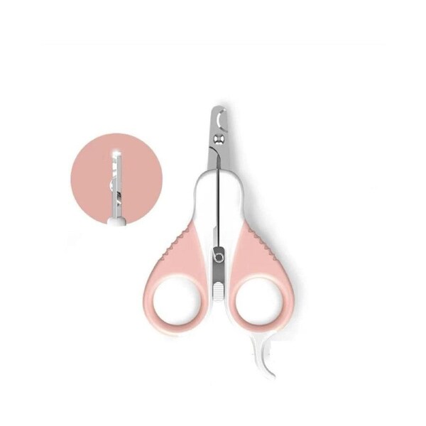 Pakeway Pet Cat Nail Clippers/Scissors Grooming Cutter Trimmer w/ Flat Head Pink