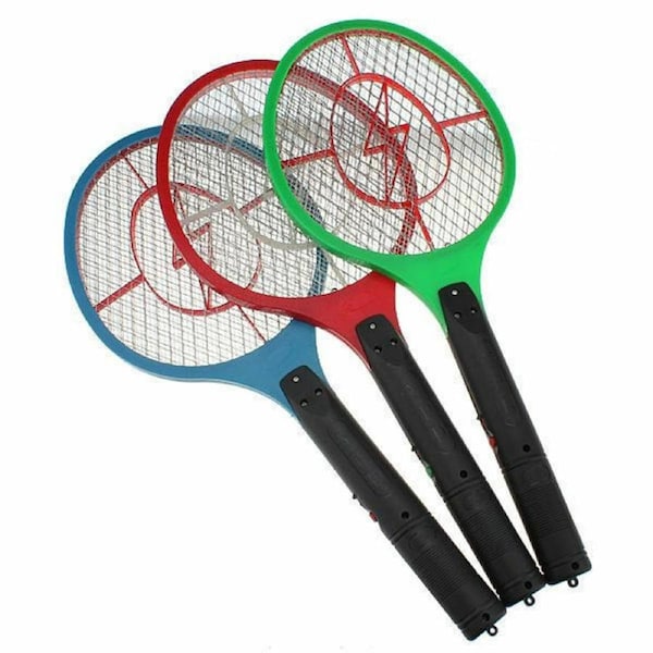 2x Electronic Fly Mosquito Bug Kill Swatter Zapper Racket