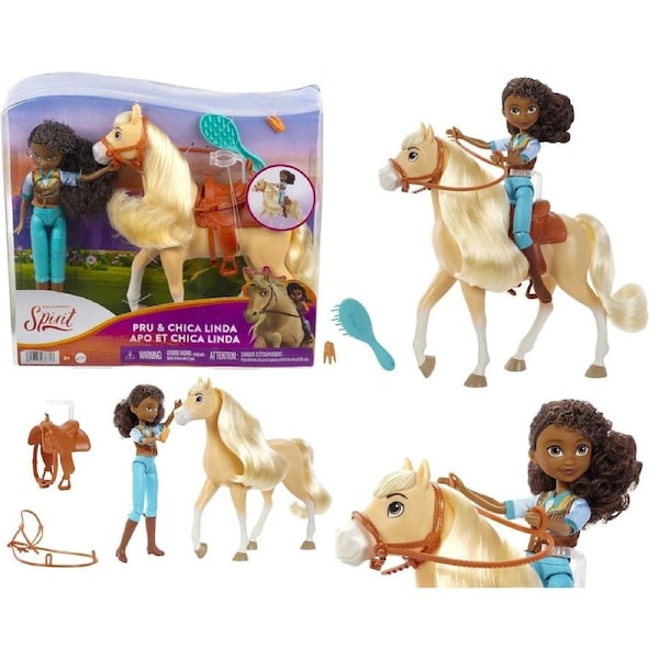 DreamWorks Spirit Riding Free Collector Doll and Horse Ages 3+ Toy Pony Race Fun