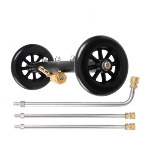 4000PSI 2 in 1 Pressure Water Spray Car Chassis Cleaner Washer Broom