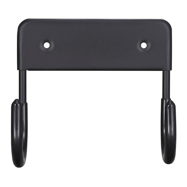 Dolphy Wall Mounted Ironing Board Hanger - Black, Durable PBT, 12x6x11 cm - Space-Saving Laundry Organiser