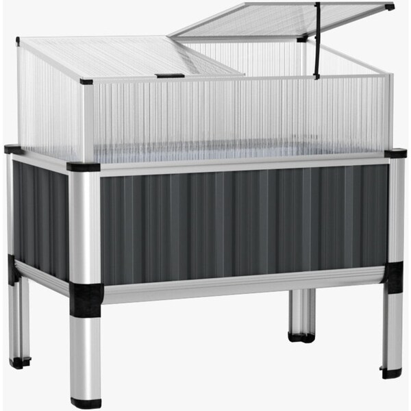 Garden Bed Galvanised Steel Raised Planter Vegetable 80x49x74cm