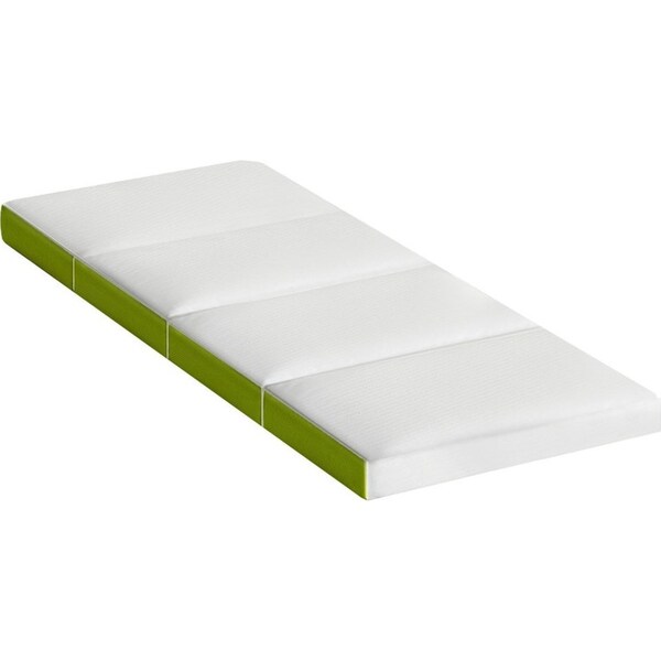 Bedding Camp Foldable Mattress 4-Fold Mat Single - Green