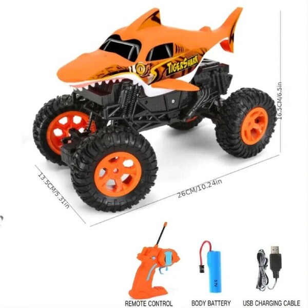 Monster Tiger Shark Truck 1:16 Scale R/C Climbing Off-Road Vehicle 3+