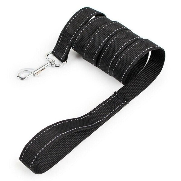 Salesbay 1.2m Strong Nylon Pet Dog Lead Leash Cat Training Collar Black