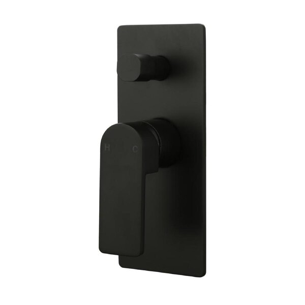 Ikon Flores Wall Mixer with Diverter Matte Black