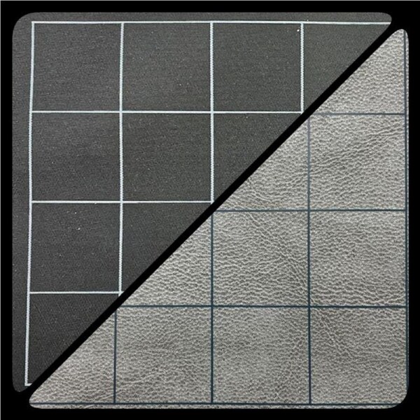 CHX 97480 Reversible Megamat 1 Squares Black-Grey (34 1/2 x 48)