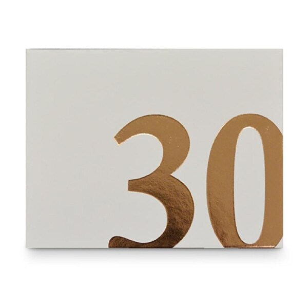 30th Guest Book Rose Gold Text 27x19cm Novelty Birthday Signing Decor Notepad