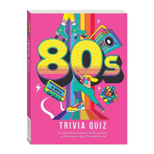 Hinkler Explore 80s Trivia Quiz Pop Culture Trivia Question Book Challenge