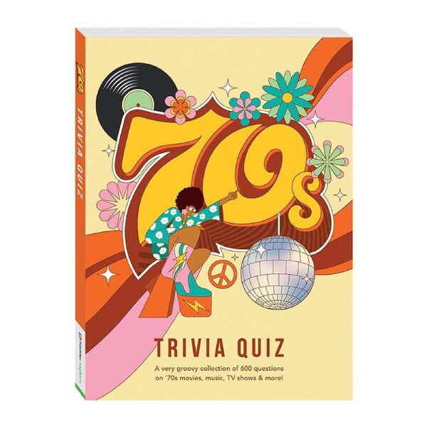 Hinkler Explore 70s Trivia Quiz Pop Culture Trivia Question Book Challenge