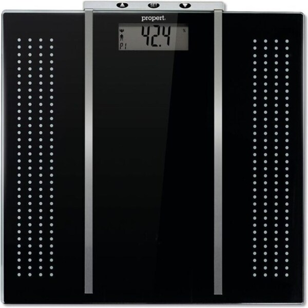 Propert 150kg Omega Body Analysis Digital Bathroom Scale - Black