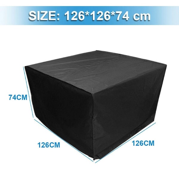 Waterproof Outdoor Garden Furniture Cover Protector UV-resistant 126X126X74cm