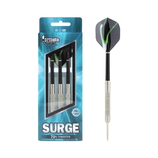 Formula Sports 25g Surge 70% Tungsten Knurled Dart Barrel/Nylon Shaft Game