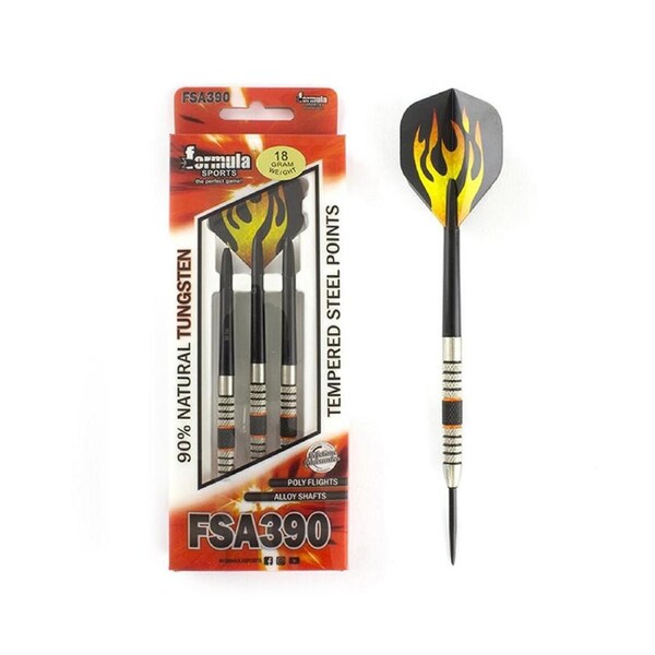 Formula Sports FSA390 18g 90% Tungsten Dart Barrel/Shaft w/Holographic Flights