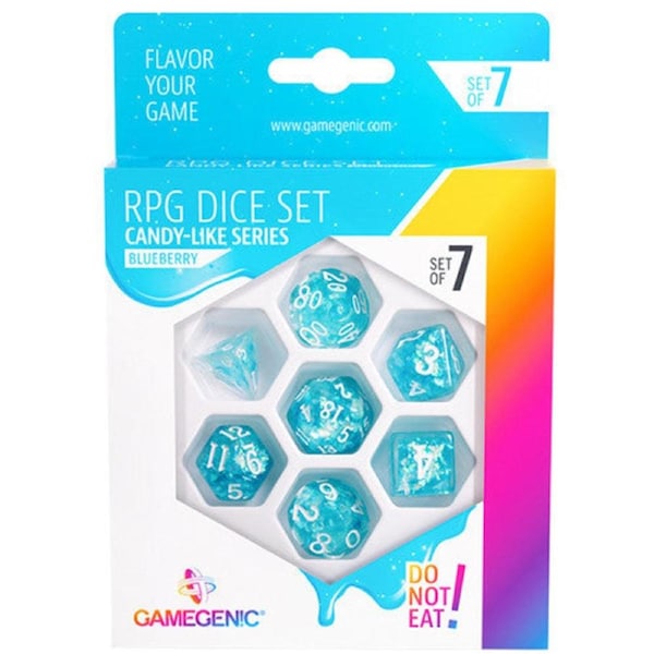 Gamegenic Candy-like Series - Blueberry - RPG Dice Set (7pcs)