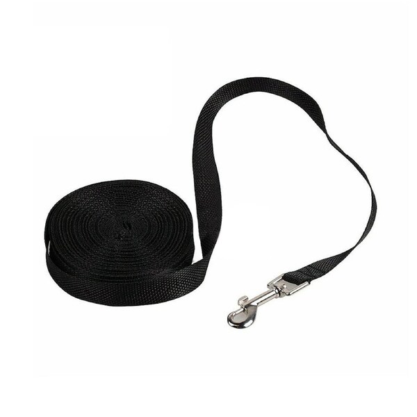 Long Pet Dog Puppy Walking Training Leash 15M Black