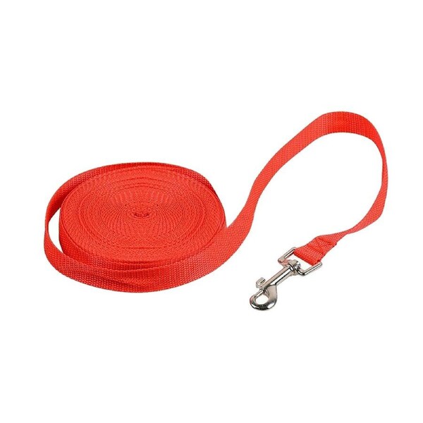 Long Pet Dog Puppy Walking Training Leash 15M Red