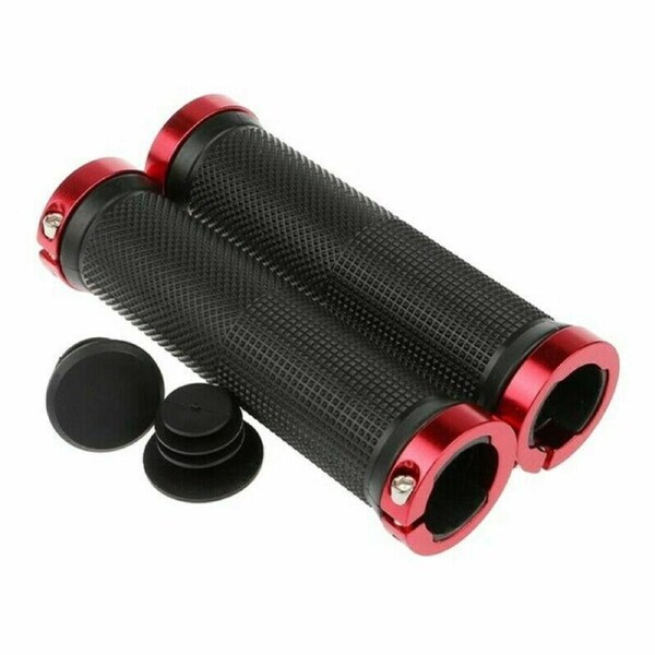 Non-slip Bike Bicycle Handlebar Grips Cycling 130mm Red